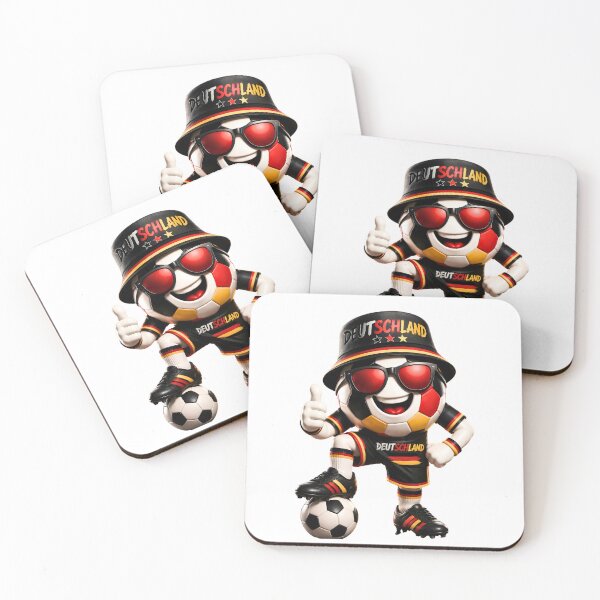 Item preview, Germany Soccer Mascot Funny Football Cartoon Graphic designed and sold by ArtSpark Studio.