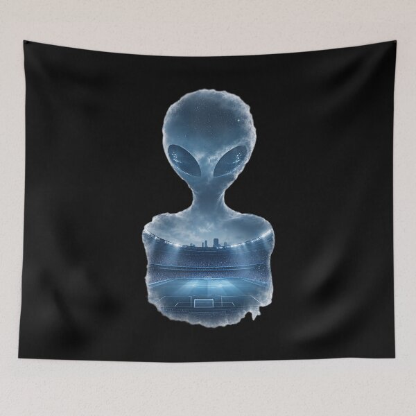 Item preview, Alien with football field designed and sold by ReneMM.