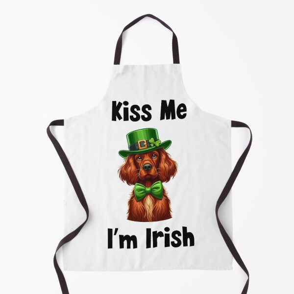 Item preview, Kiss Me I’m Irish – St. Patrick’s Day Irish Setter Funny Dog Design designed and sold by MyMysTShirts.