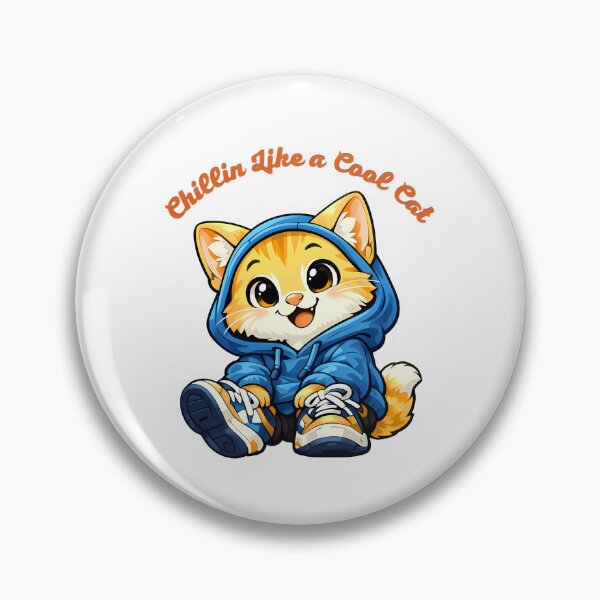 Item preview, Cute Cartoon Orange Cat in Hoodie – Cool Kawaii Cat Sticker Design designed and sold by ArtistryPulse90.