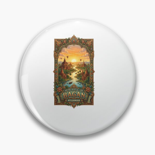 Item preview, Bagan Temple Valley Poster designed and sold by Imaginarium of Chaos falcon88 .