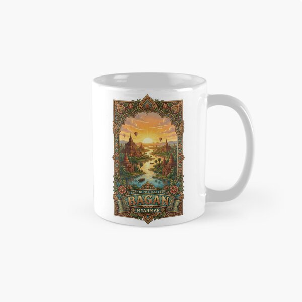 Aperçu de l'œuvre Affiche de la vallée du temple de Bagan créée et vendue par Imaginarium of Chaos falcon88 .