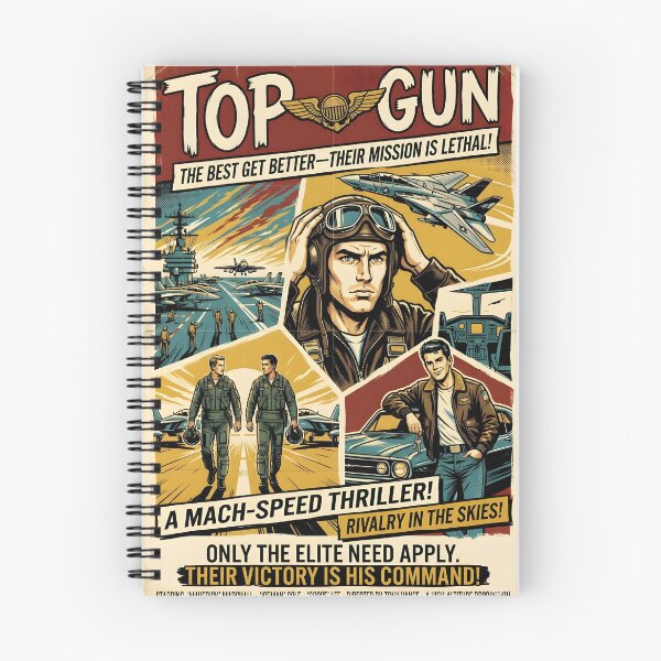 Item preview, 1960s Top Gun poster designed and sold by ObviouslyBrill.