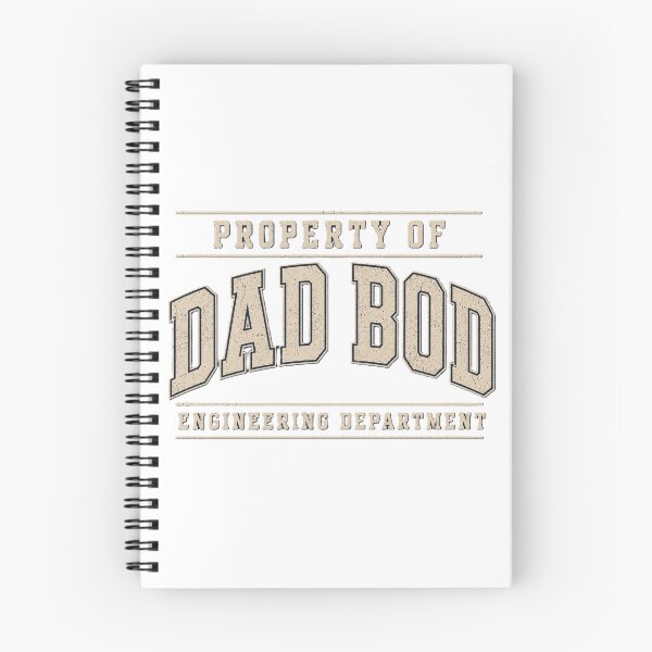 Item preview, Property of Dad Bod Engineering Dept - Funny Dad Shirt designed and sold by Drawn-Measured.