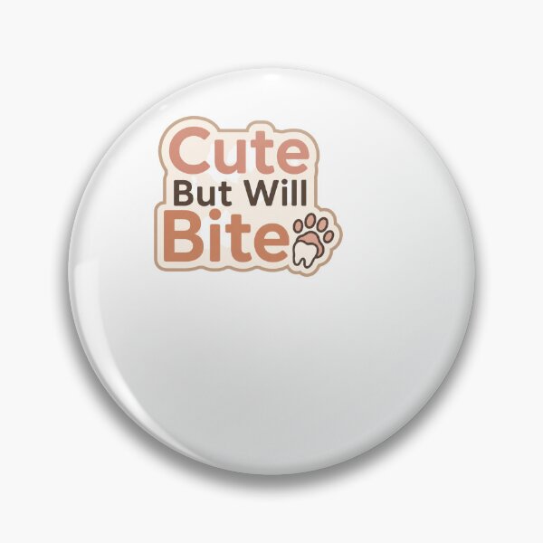 Item preview, Cute But Will Bite (Minimalistic) - Vet designed and sold by BinAlgoPix.