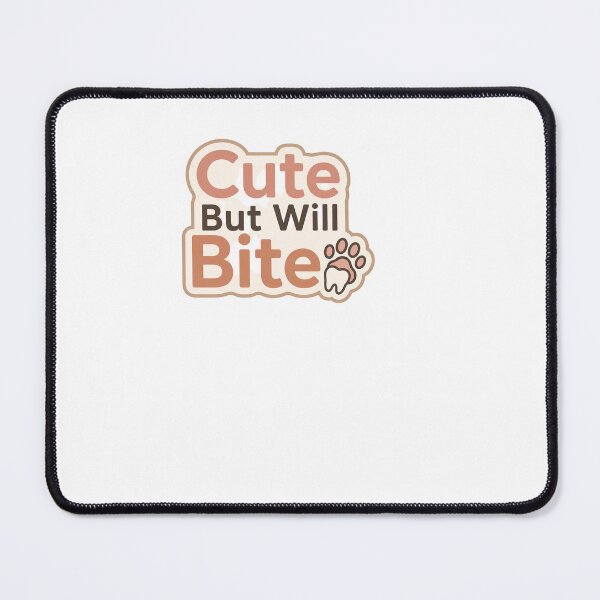 Item preview, Cute But Will Bite (Minimalistic) - Vet designed and sold by BinAlgoPix.