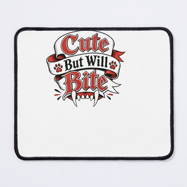 Item preview, Cute But Will Bite (Tattoo Flash) - Vet designed and sold by BinAlgoPix.