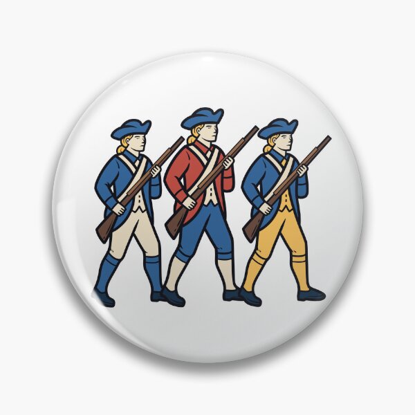 Item preview, American Revolutionary War Soldiers Marching designed and sold by Anne97s.