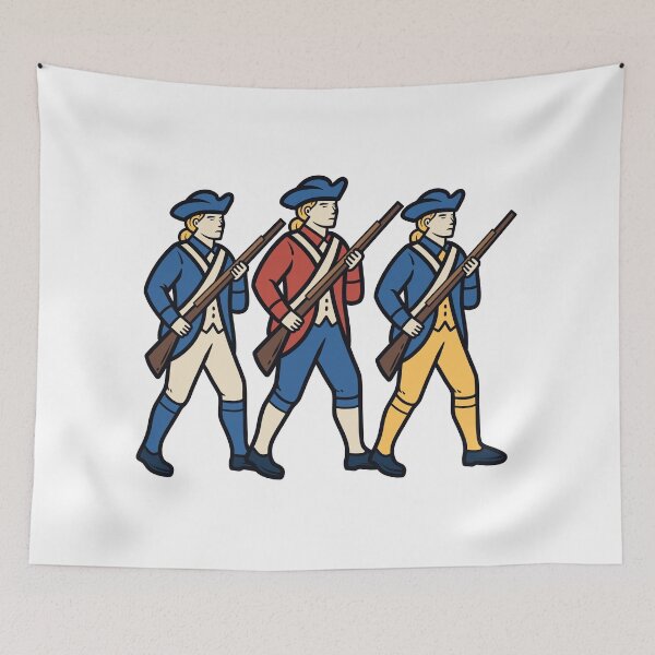 Item preview, American Revolutionary War Soldiers Marching designed and sold by Anne97s.