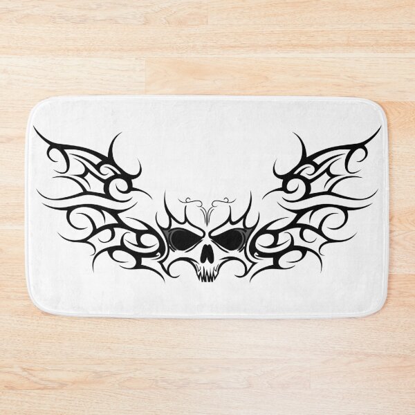 Item preview, Skull silhouette with wings. Tribal cybergoth designed and sold by Tribalgothss.