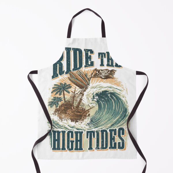 Item preview, Ride The High Tides Pirate Ship Surf Vintage designed and sold by Hairy-Coconuts.