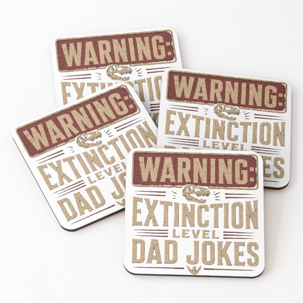 Item preview, Extinction LEvel Dad Jokes - Fathers Day Gift designed and sold by Drawn-Measured.