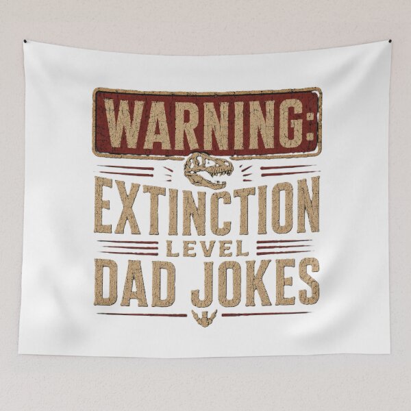 Item preview, Extinction LEvel Dad Jokes - Fathers Day Gift designed and sold by Drawn-Measured.