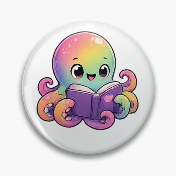 Item preview, Kawaii rainbow octopus pack designed and sold by BritishDelights.