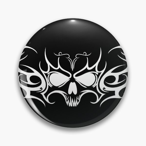 Item preview, Skull silhouette with wings. Tribal cybergoth designed and sold by Tribalgothss.
