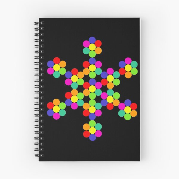 Item preview, Rainbow Snowflake Flower Pattern designed and sold by MurphyMorganGifts.