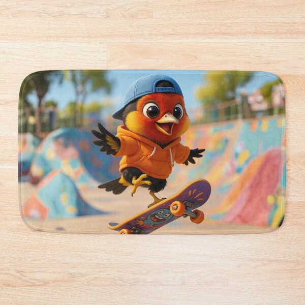 Item preview, Skater Western Tanager designed and sold by Sillytoe.