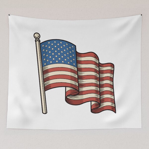 Item preview, Classic Waving American Flag Patriotic designed and sold by Anne97s.