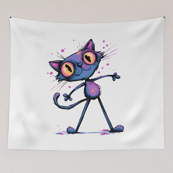 Item preview, Funny Cat Just Vibing designed and sold by Retro Whimsy.