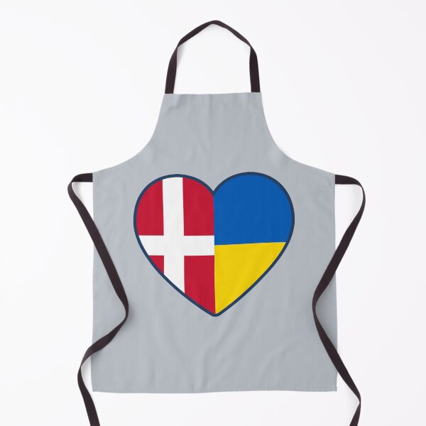 Item preview, Denmark Ukraine | 2 Nations 1 Heart designed and sold by sublimesun.
