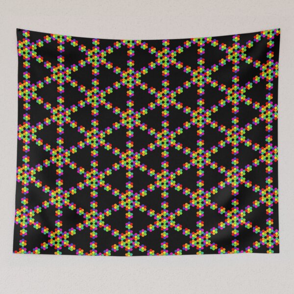 Item preview, Rainbow Snowflake Flower Pattern designed and sold by MurphyMorganGifts.