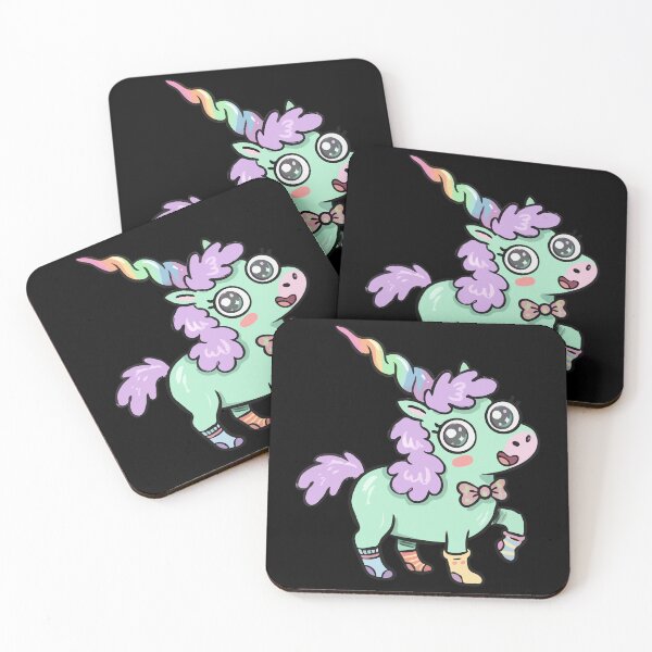 Item preview, Mismatched Sock Teal Horned Creature designed and sold by Emegan Print Art.