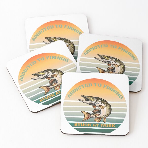 Item preview, Addicted to Fishing Stuck at Work Retro Pike designed and sold by ConcepTWM.