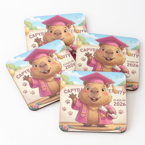 Item preview, graduating capybara designed and sold by mentalmichelle.