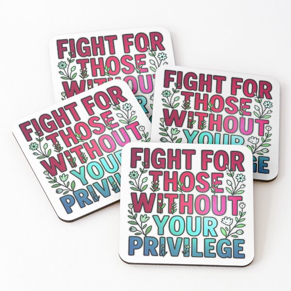 Item preview, Fight For Those Without Your Privilege - Motivational Typography Graphic T-Shirt designed and sold by MerchlyMike.