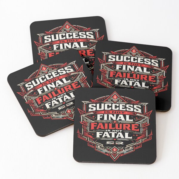 Aperçu de l'œuvre Success in not final - Motivational quote créée et vendue par REDIQON.