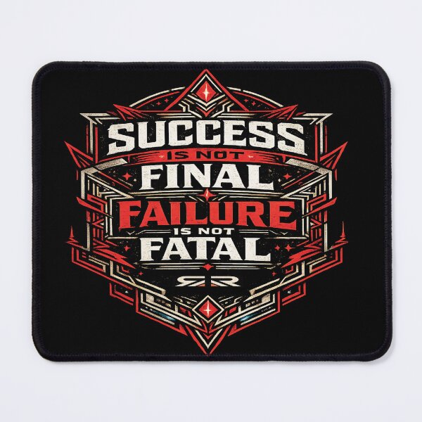Aperçu de l'œuvre Success in not final - Motivational quote créée et vendue par REDIQON.