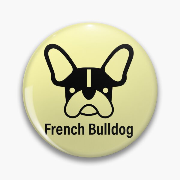 Item preview,  French bulldog logo in black with name designed and sold by Konopikyu.