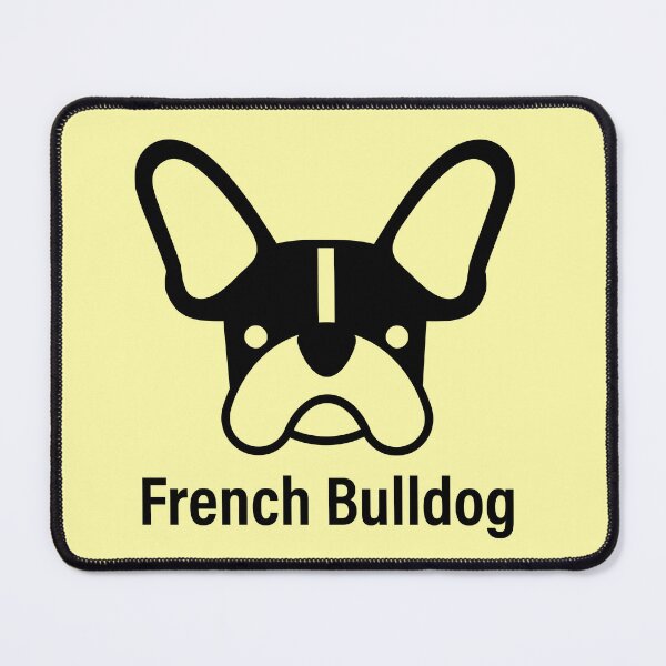 Item preview, French bulldog logo in black with name designed and sold by Konopikyu.