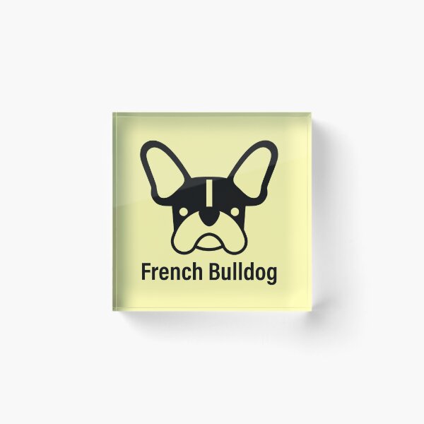 Item preview,  French bulldog logo in black with name designed and sold by Konopikyu.