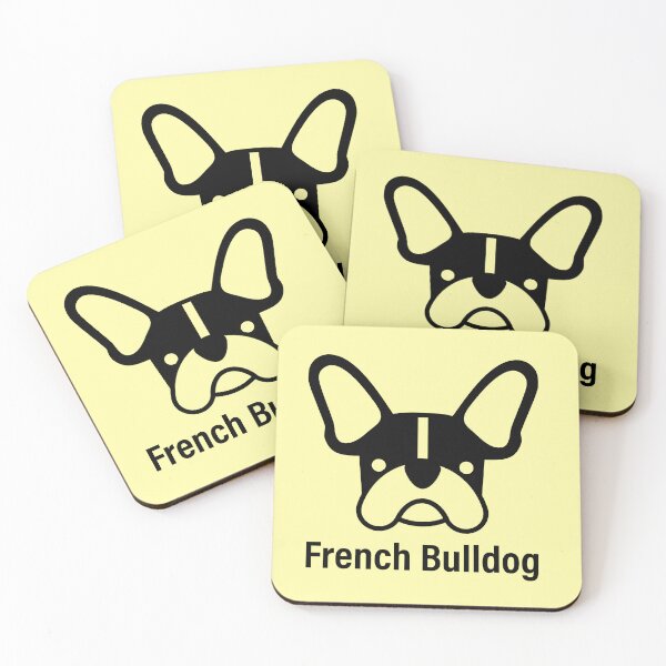 Item preview,  French bulldog logo in black with name designed and sold by Konopikyu.