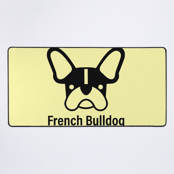 Item preview, French bulldog logo in black with name designed and sold by Konopikyu.