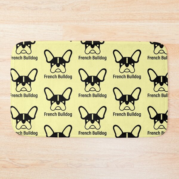Item preview,  French bulldog logo in black with name designed and sold by Konopikyu.