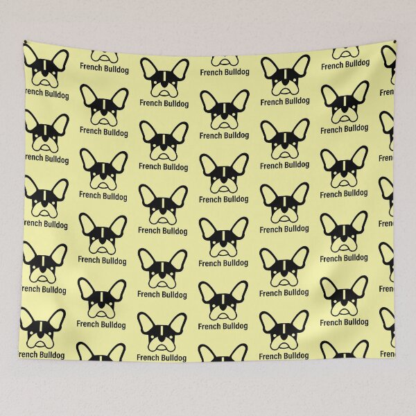 Item preview,  French bulldog logo in black with name designed and sold by Konopikyu.