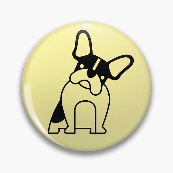 Item preview, French bulldog logo black designed and sold by Konopikyu.