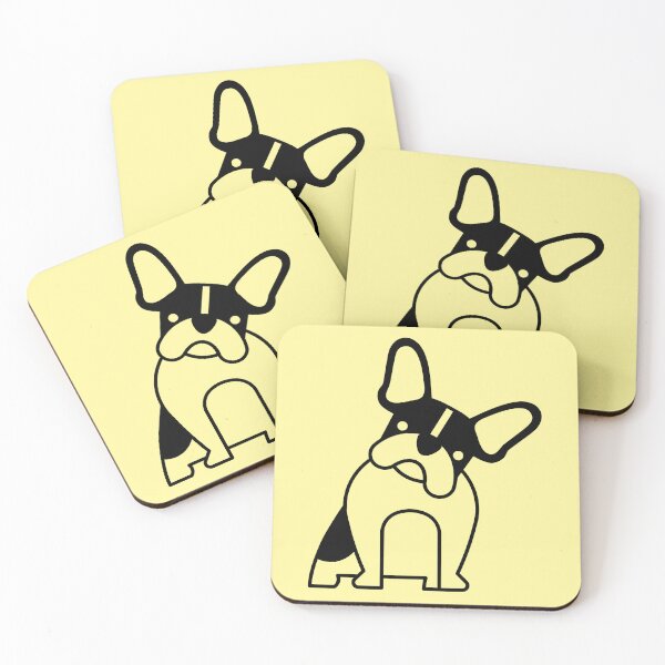 Item preview, French bulldog logo black designed and sold by Konopikyu.