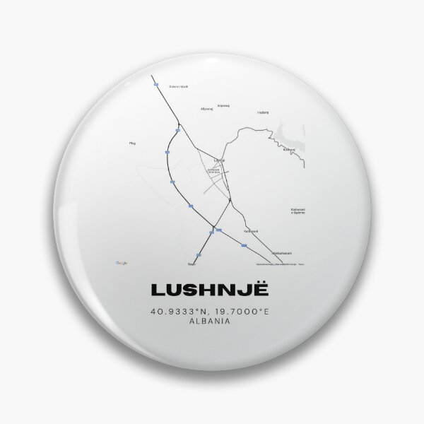 Item preview, Lushnjë Albania Minimalist Map Art Print | Modern City Street Map Design designed and sold by RM-Journey.