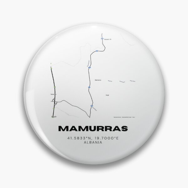 Item preview, Mamurras Albania Map Art Print | Minimalist City Streets Poster designed and sold by RM-Journey.