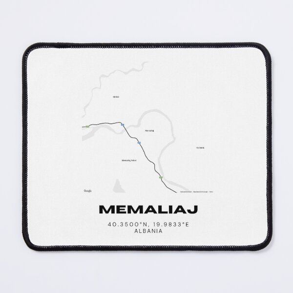 Item preview, Memaliaj Albania City Map Poster | Minimalist Travel Map Art designed and sold by RM-Journey.
