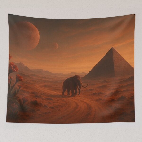 Item preview, Mammoth at the Edge of Time designed and sold by PurrfectWhisper.