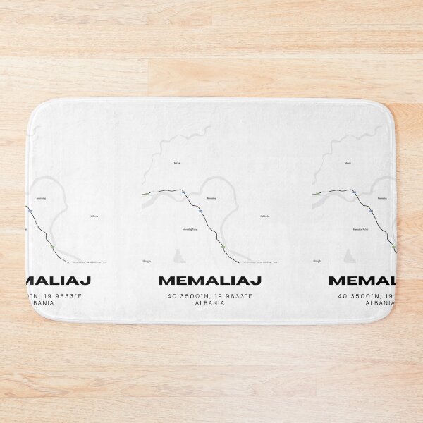 Item preview, Memaliaj Albania City Map Poster | Minimalist Travel Map Art designed and sold by RM-Journey.