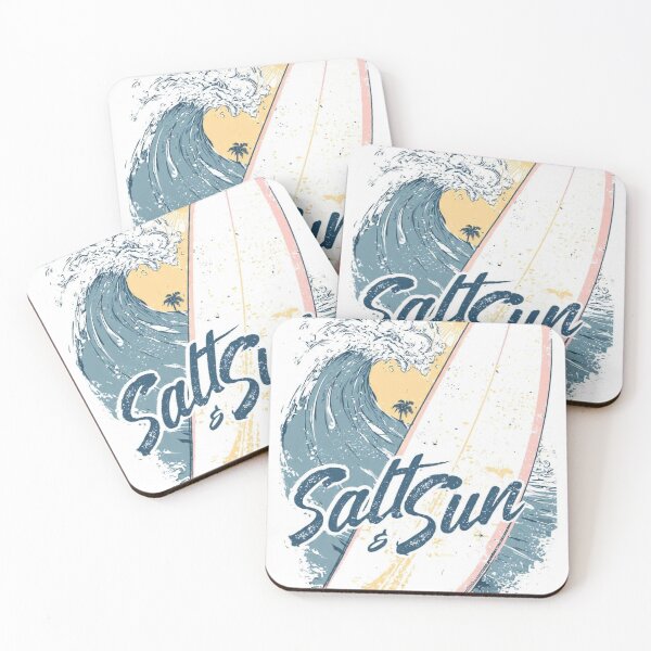 Item preview, Salt & Sun Retro Beach Surf Art designed and sold by Hairy-Coconuts.