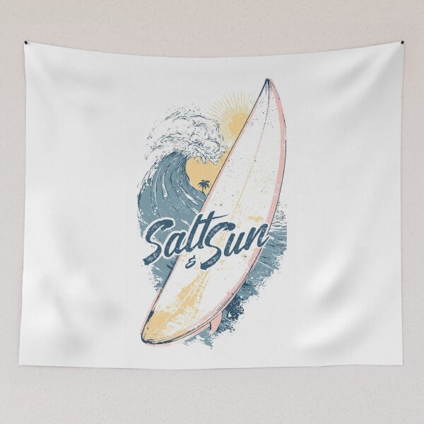 Item preview, Salt & Sun Retro Beach Surf Art designed and sold by Hairy-Coconuts.