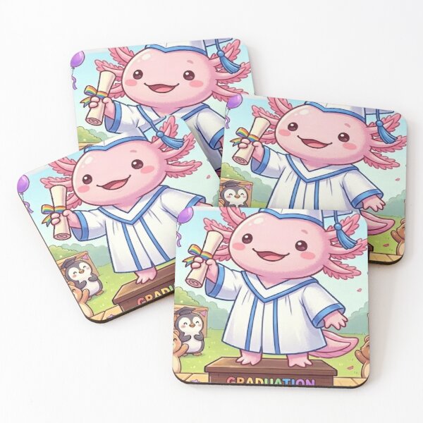 Item preview, graduating axolotl designed and sold by mentalmichelle.