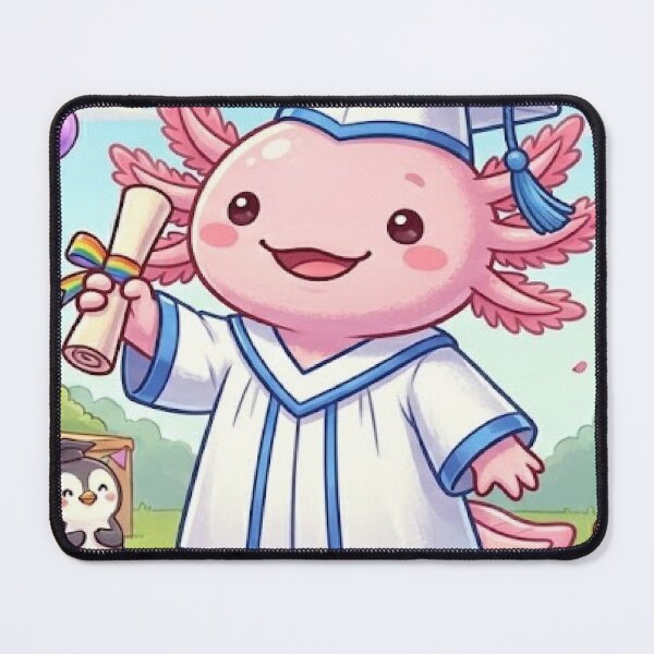 Item preview, graduating axolotl designed and sold by mentalmichelle.