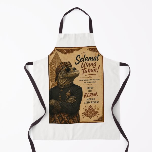 Item preview, Javanese Komodo Birthday Greeting with Batik Heritage designed and sold by Places On Earth.